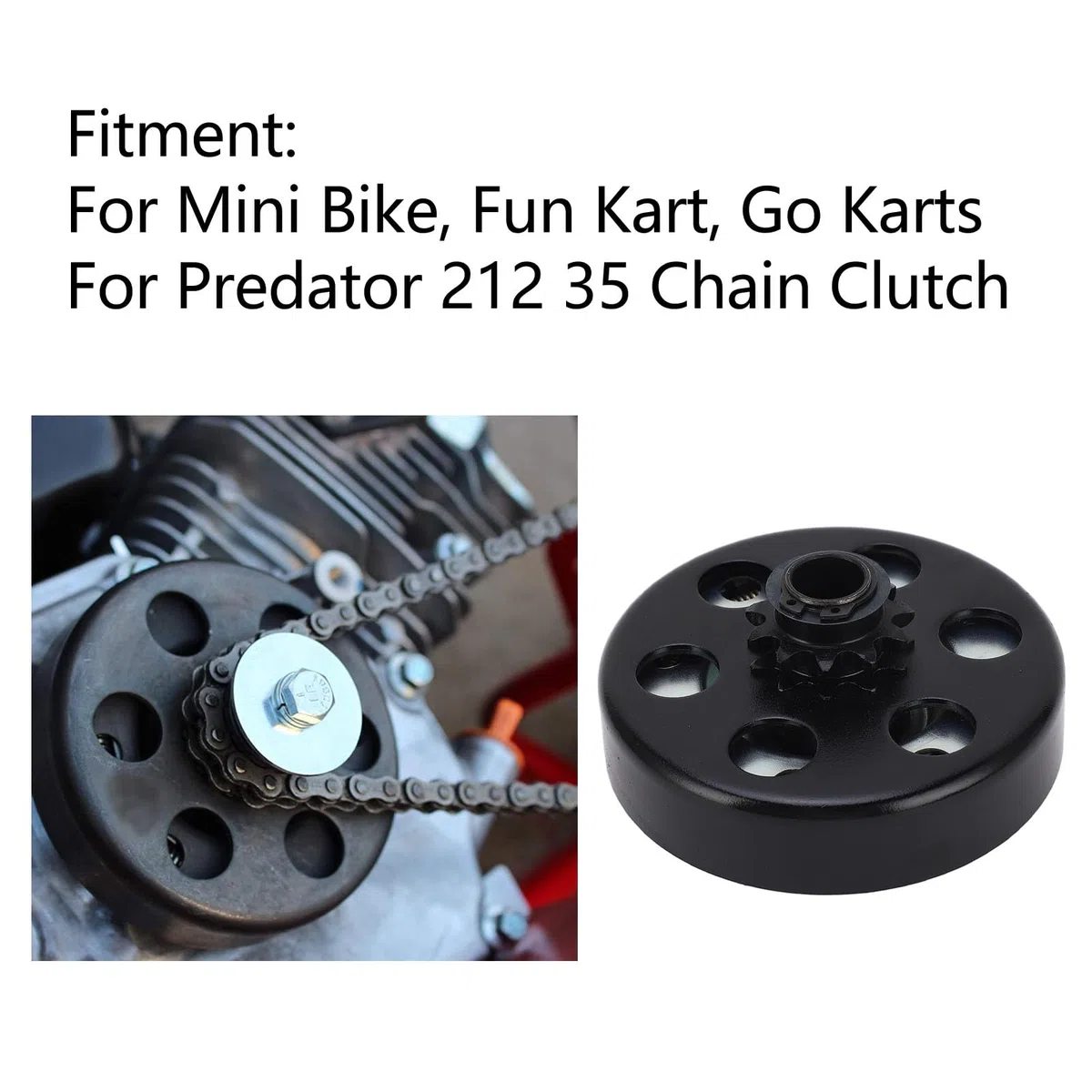 Yosoo Health Gear Go Kart Kupplung 5/8 Zoll Performance Component Fliehkraftkupplung 11 Zähne für 212 Mini Bike Fun Kart