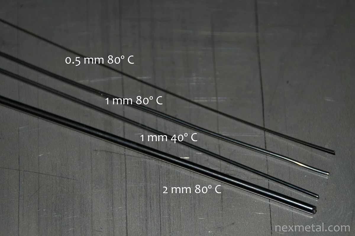 Nitinol Form Memory Legierung Muscle Draht, durch den Fuß, 1.0 mm 40ºC, 1