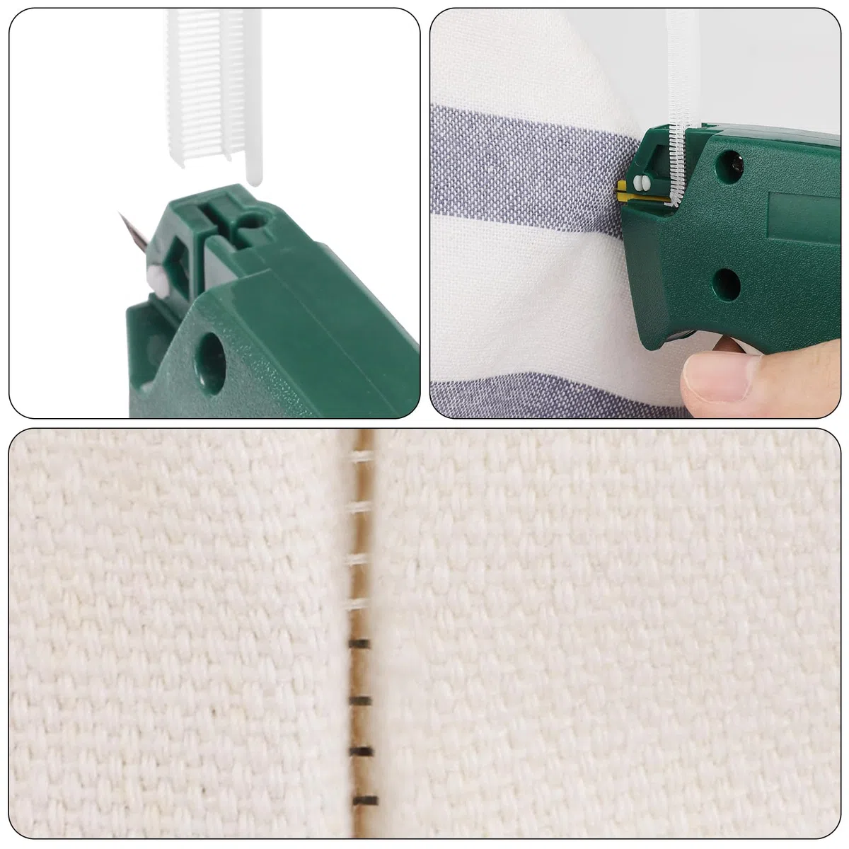 Etikettierpistole, Feinstich-Etikettierpistole für Kleidung, Mini-Stichpistole für Kleidung, Nähen, Quilten, Säumen, Schnellstich-Etikettierpistole mit 2 Nadeln, 1500 schwarze und 1500 weiße