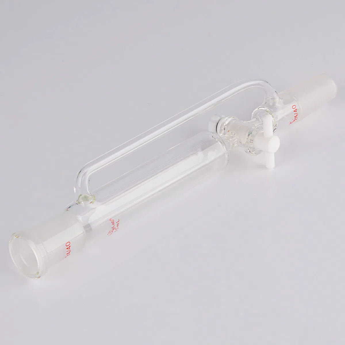 stonylab Druckausgleichender Tropftrichter, Borosilikatglas Tropftrichter, 24/40 Gelenk, 50ml mit PTFE-Absperrhahn für Labor (50ml)