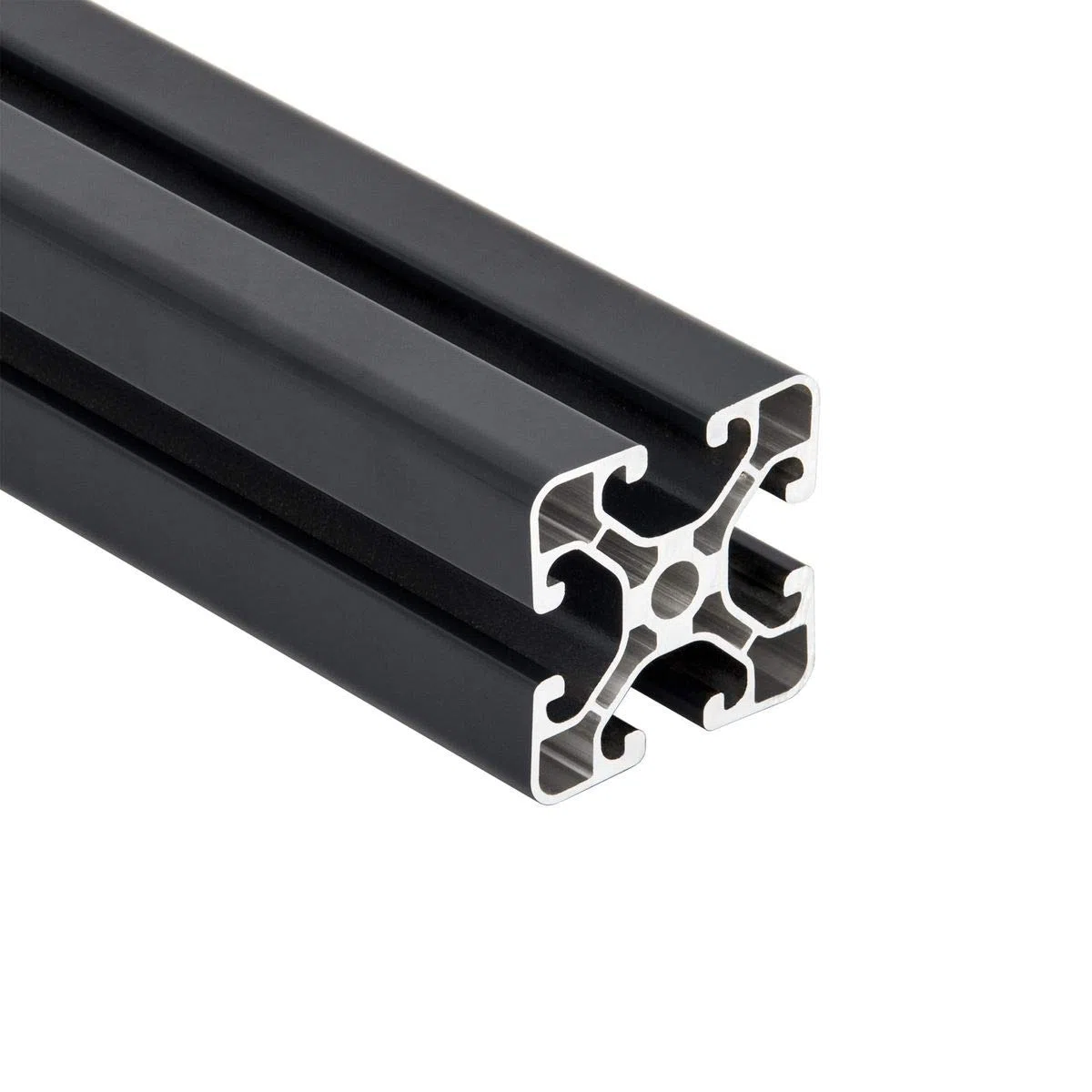 SCHMIDT systemprofile 6 Stück 2000mm Aluminium-Profil 40x40mm Nut 8 Strebenprofil Anthrazit 4040 Aluprofil Konstruktionsprofil 2m