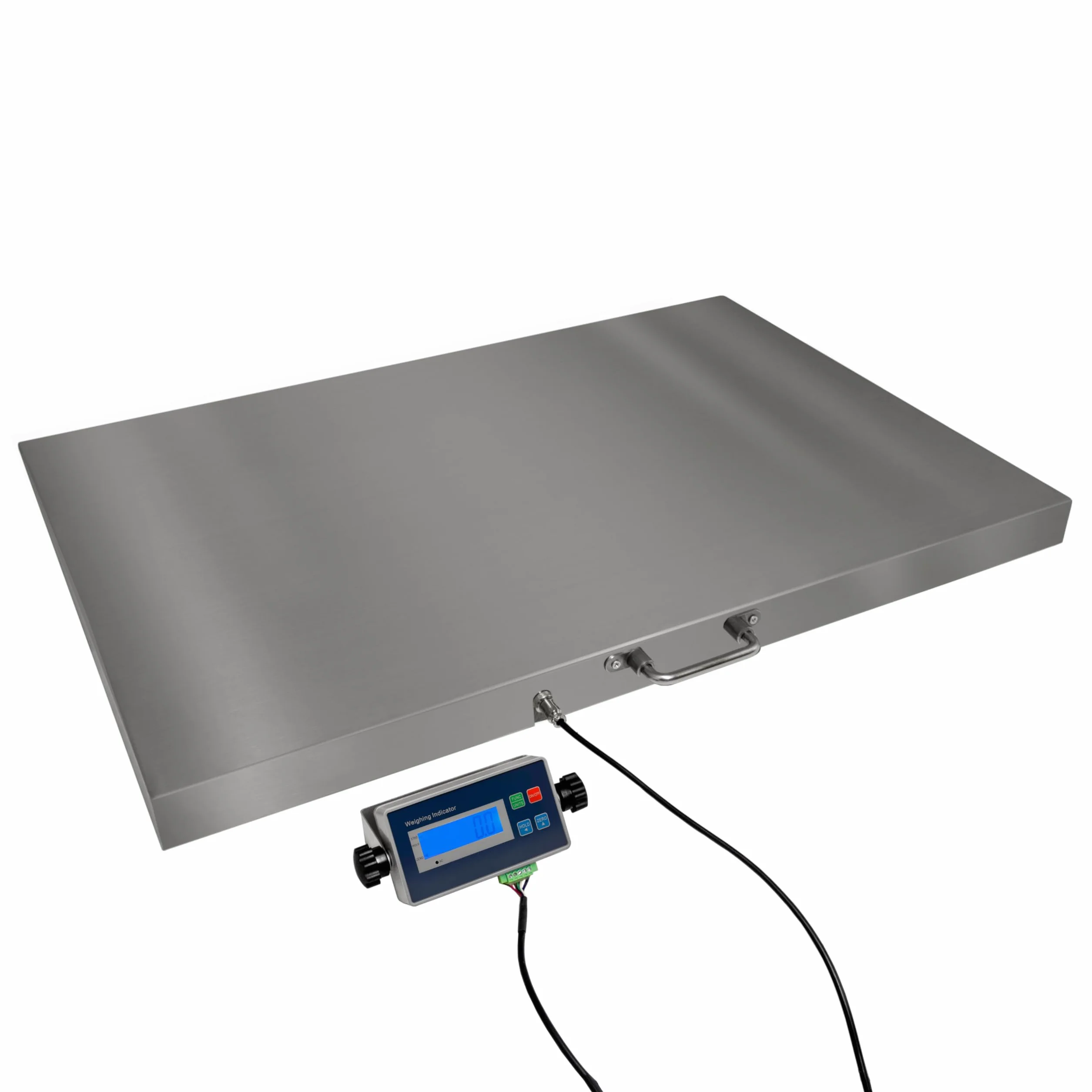 Digitale Tierwaage XL Veterinärwaage Bodenwaage bis 300kg Hundewaage 90 x 60cm Paketwaage Katzenwaage Wiederaufladbare Batterie Tiere Haustier Vieh Nutztiere Hund Katze Lager Paket Industrie