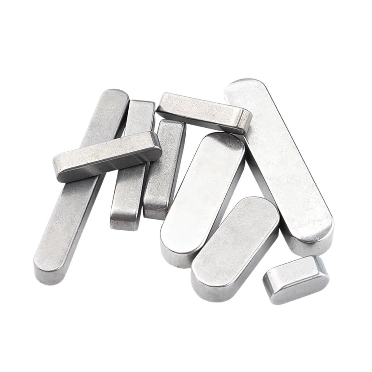 3 mm Passfedern, runde Enden, Antriebswelle, A2 304 Edelstahl, Passfeder (Size : 3x3mm (50Pcs), Color : 35mm)