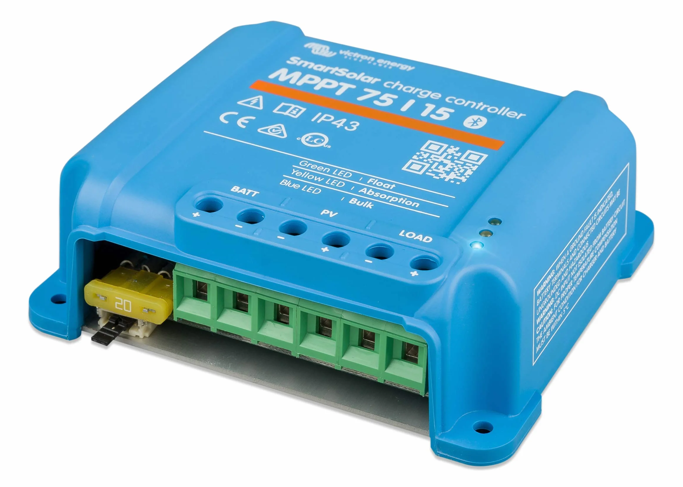 Victron Energy SmartSolar MPPT Laderegler - Solar Laderegler (Bluetooth) - 75V 15 Amp 12/24-Volt