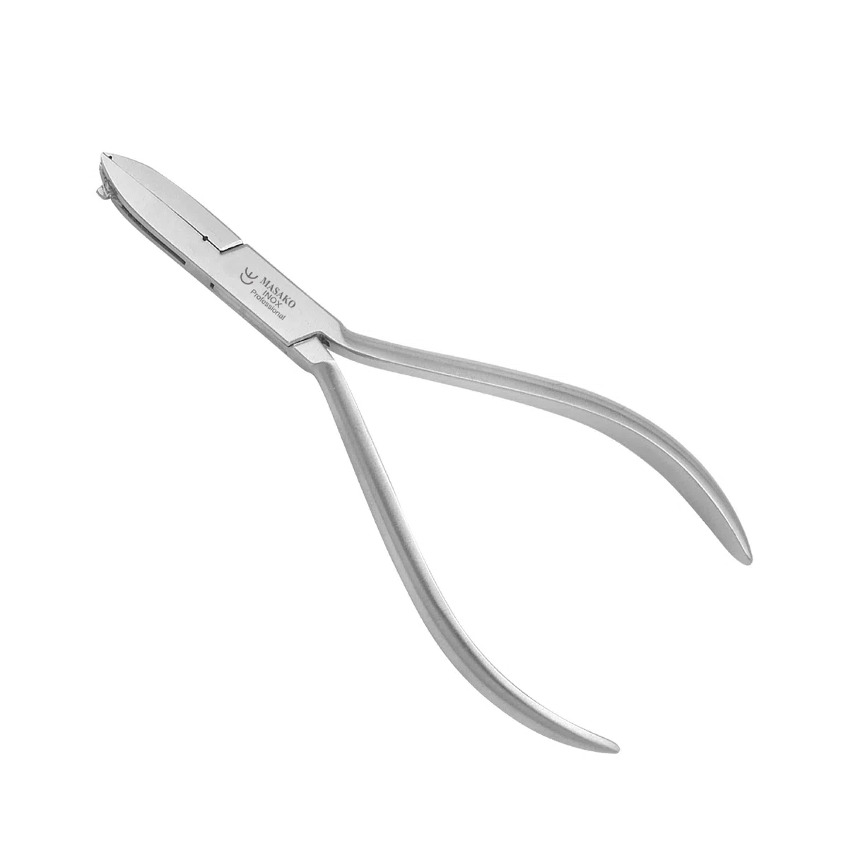 Masako Rading Stufenzange mit 7 Stufen Mittelschlaufe Spangentechnik Fußpflege Spangen Orthonyxie Zange aus rostfreiem Edelstahl 14,5 cm
