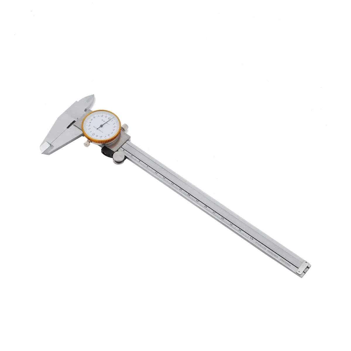 KATSU Uhrmessschieber 200mm 8" Zifferblatt Messschieber Edelstahl hochpräziser stoßfester und abschließbarer Kopf 4-Wege-Messmikrometer 401231