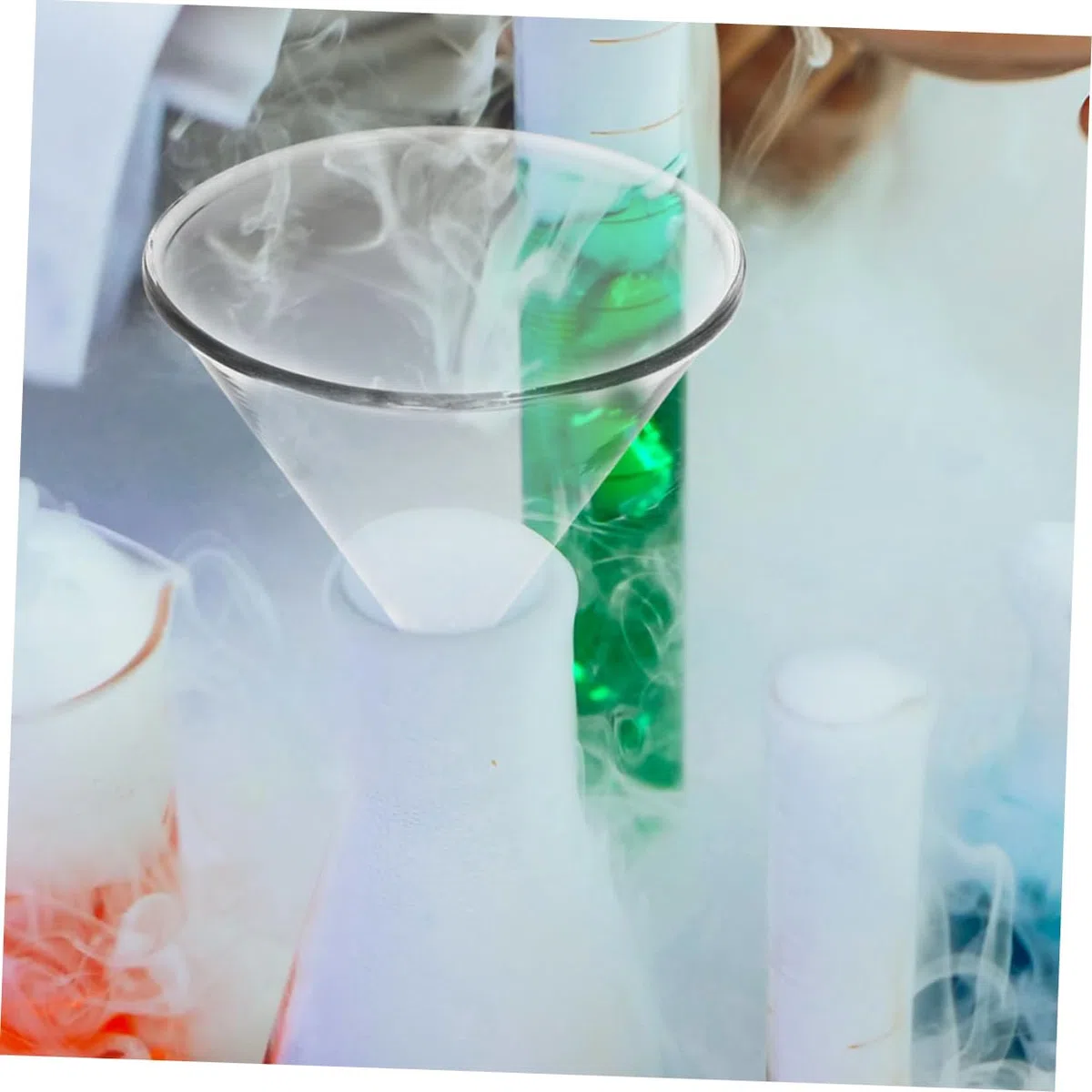 iplusmile 9 Stk Glastrichter Labortrichter Filtertrichter Durchlauftrichter Extrakttrichter Essenztrichter Trichter aus klarem Glas wissenschaftliche Fülltrichter wissenschaftlicher Trichter