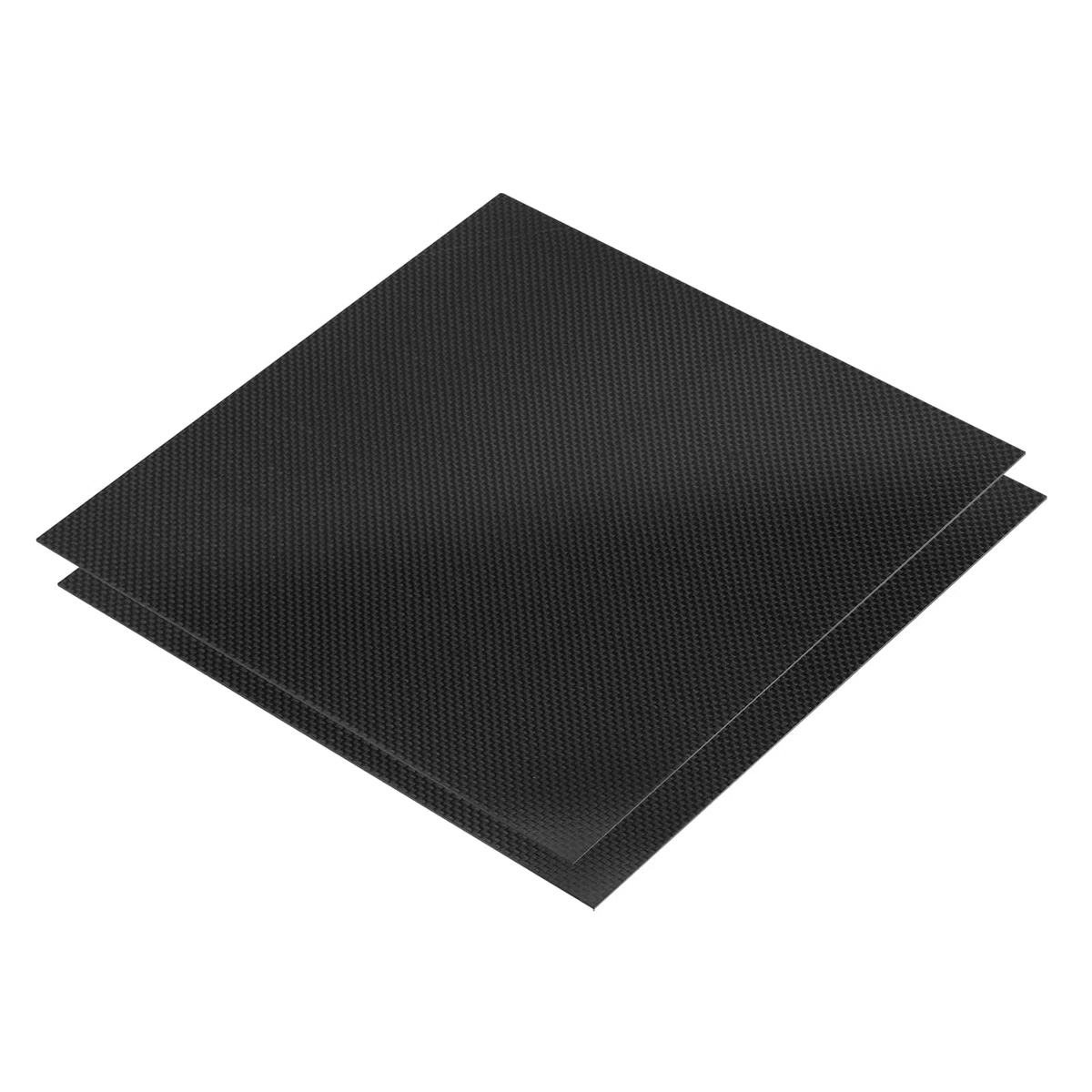 QUARKZMAN 2 Stück 3K Carbon Fiber Platten, 240 x 240 x 1,5 mm Carbon Fiber Board Plate Flexibel für RC Flugzeug, Modellauto, Auto Teile (Einfarbig Hell)