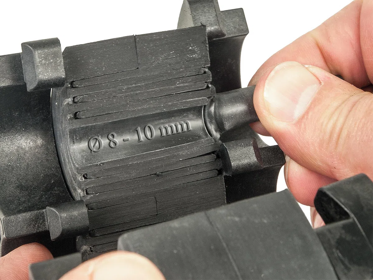 Ringraumdichtung mit Segmentringtechnik 150 mm, für 3x24-54 Kabel/Rohre, HRK150 SSG