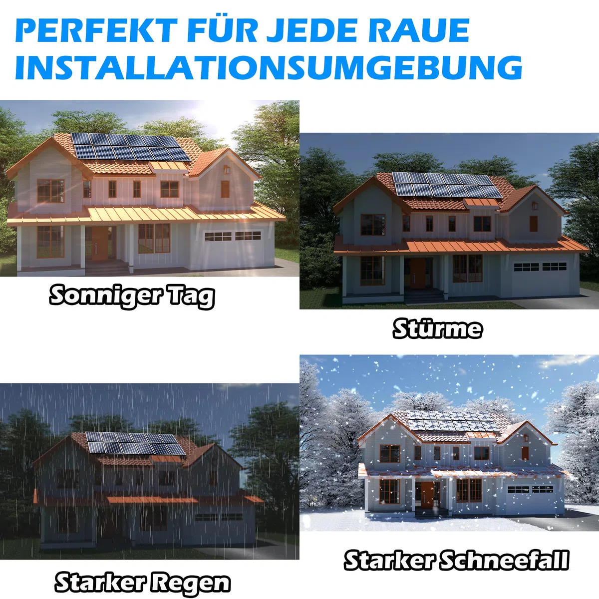 Warmfay Solar Halterung Ziegeldach Montageset, Erweitert Photovoltaik Montageschiene Dachhaken Solarpanel Halterung für 2 Module, Alu Solarmodul Halterung Ziegeldach Anwendbar Solarmodule Dick 30-35mm