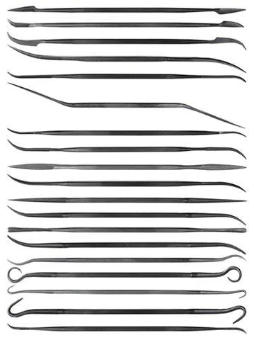 PFERD 345764 Riffler Dateien, Riffler Rasps, Präzisionsdateien, Riffler Dateiserien 710p - 795p, 180mm x 9.5mm, 12 Stück