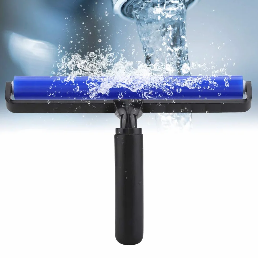 Staubentfernungswalze Sticky Silicone Antistatische Bürste Manuelles Reinigungswerkzeug für Staub Tierhaar Kleidung Teppichmöbel(12 inch)