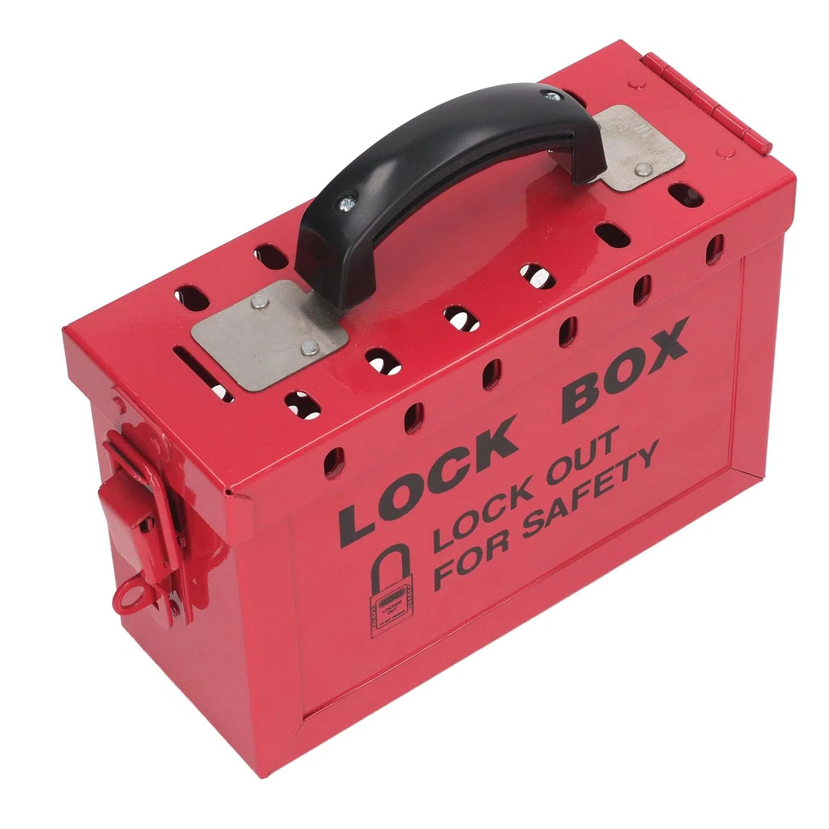 Lockout-Tagout-Box, Lockout-Tagout-Box mit Großem Fassungsvermögen, Ergonomischem Metallgriff, Edelstahlmaterial für OSHA-Konformität, Kits
