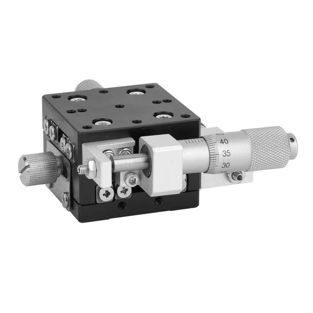 Verrückter Verkauf Manueller XY-Lineartisch, XY-Achsen 40 x 40 mm LY40-CM-Tisch Lineare Kugelstangen Präzisions-Plattform mit manueller Verschiebung