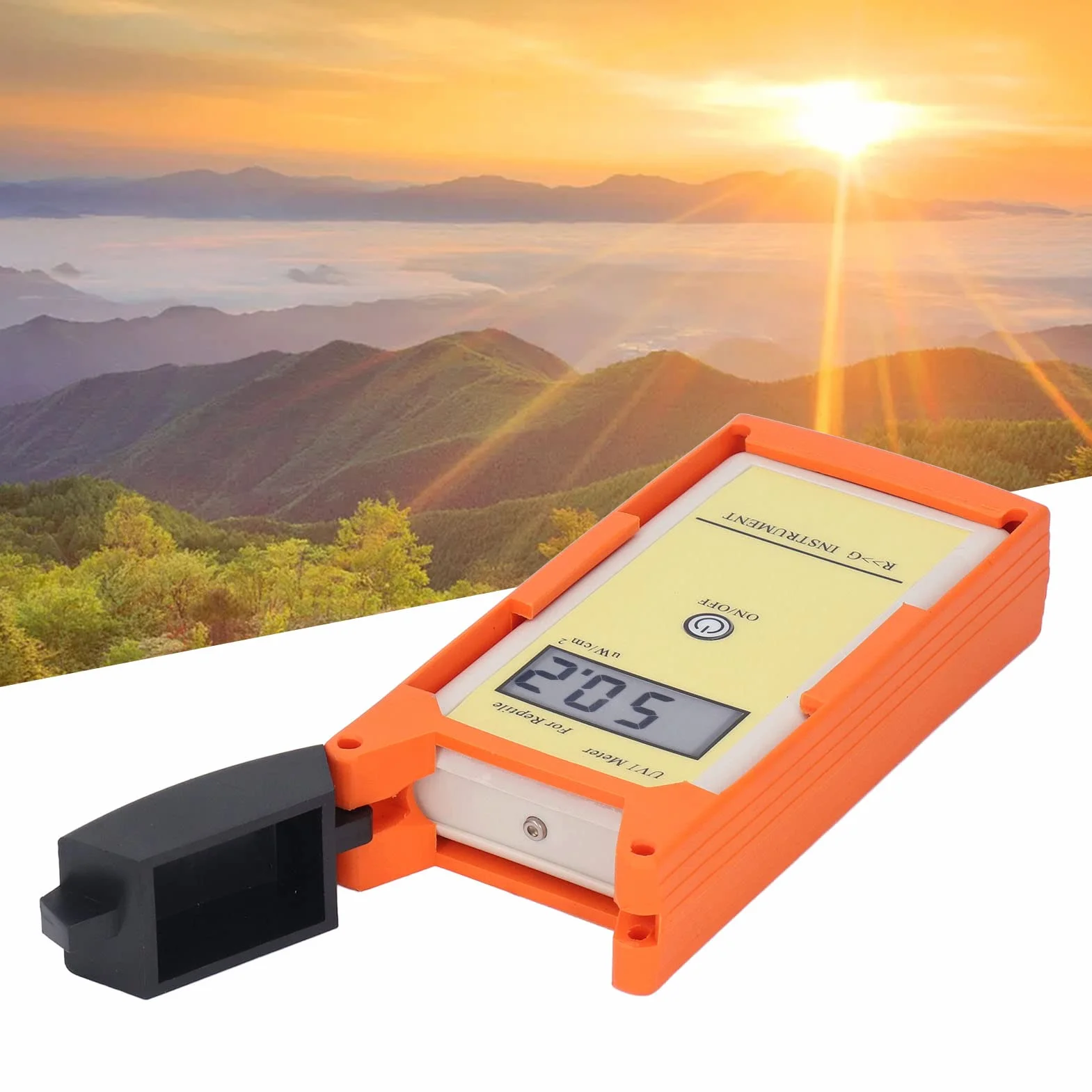UV-Detektor Zur Messung Des UV-Levels Des Sonnenlichts, UV-Index-Messgerät mit Digitaler LCD-Anzeige für Echtzeit-UV-Index-Messung, UV-Index-Vergleich, UV-Index-Tracking-Erkennung