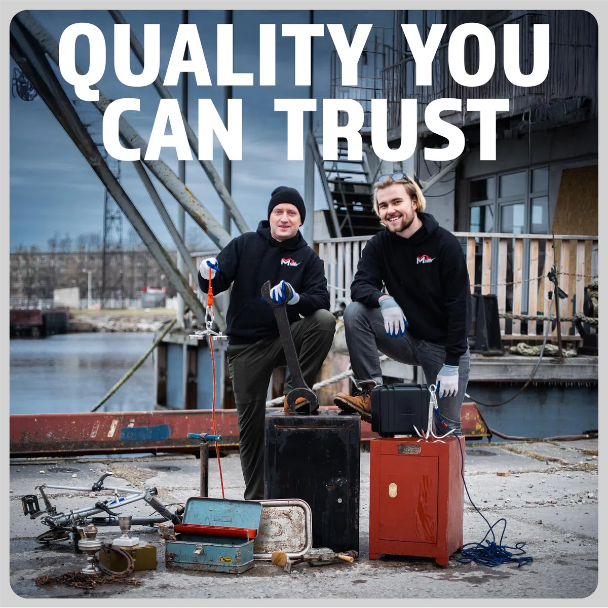 MAGFISHION Magnetfischen Set - 1400 KG (2 x 700kg) - Ø135mm - Neodym Magnet mit Seil (20M) & Handschuhe - Magnet Fischen Angel - Ösenmagnet - Fishing Magnetangel - Magnetangeln Set