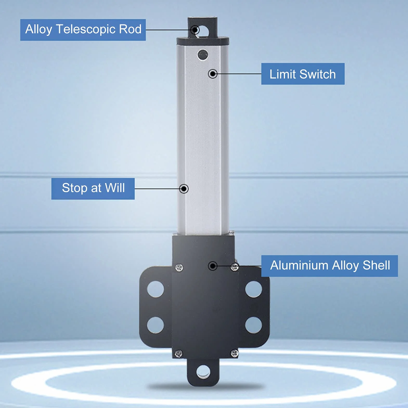 Linearantrieb/Schubstange 12V - 150mm Hub Linearantrieb mit Eingebauten Endschaltern für medizinische und Fahrzeuganwendungen