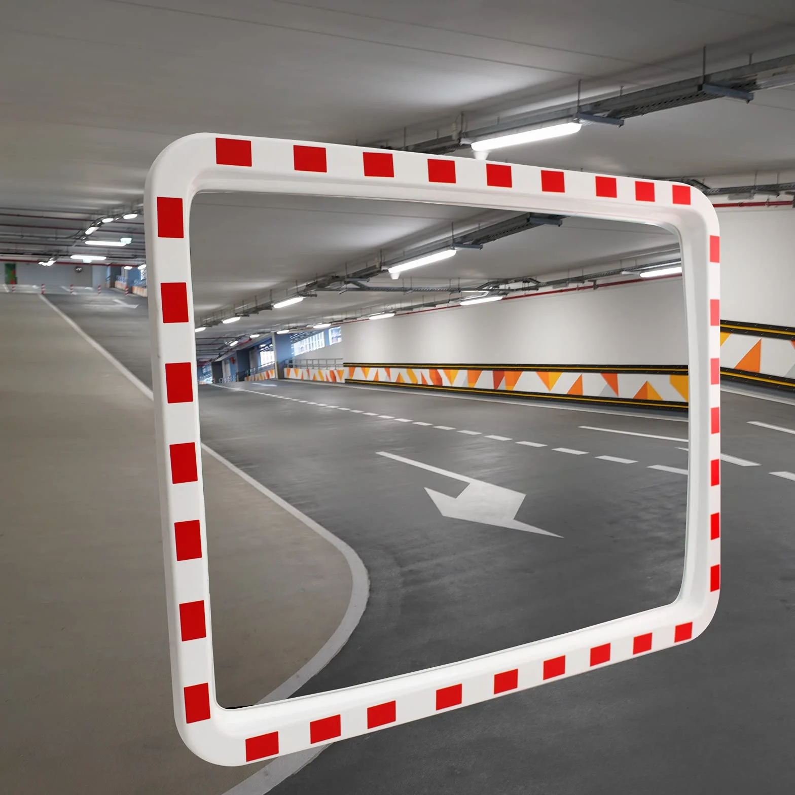 Verkehrsspiegel rechteckig 40 x 60 cm Straße Überwachungsspiegel Sicherheitsspiegel Konvexspiegel außen und innen Weitwinkeleffekt