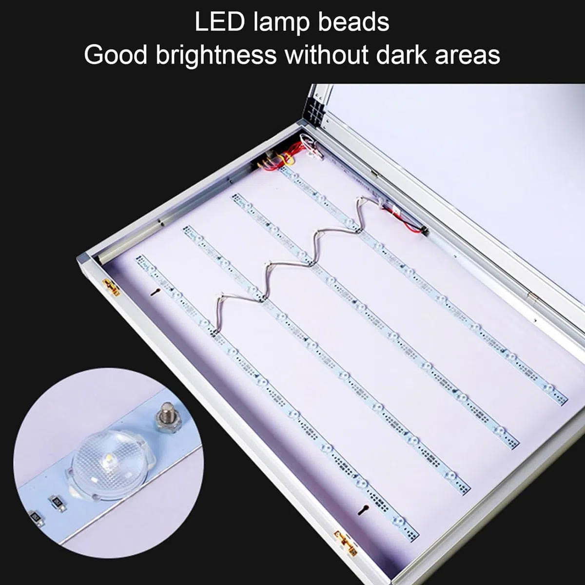 Tragbarer LED Röntgenfilmbetrachter, X-Ray Film Illuminator Light Box, LED-Röntgenbildbetrachter mit Halterung und optischem Acryl-Diffusor für den Heim und Laborgebrauch