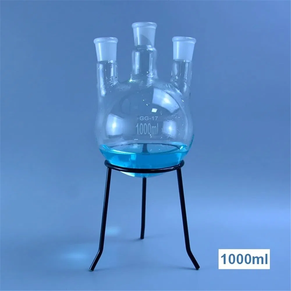 50/100/250/500/1000 ml/2000 ml 24/29 Dreihals-Rundkolben Rundboden mit drei Hälsen Laborglasflasche(500ml)