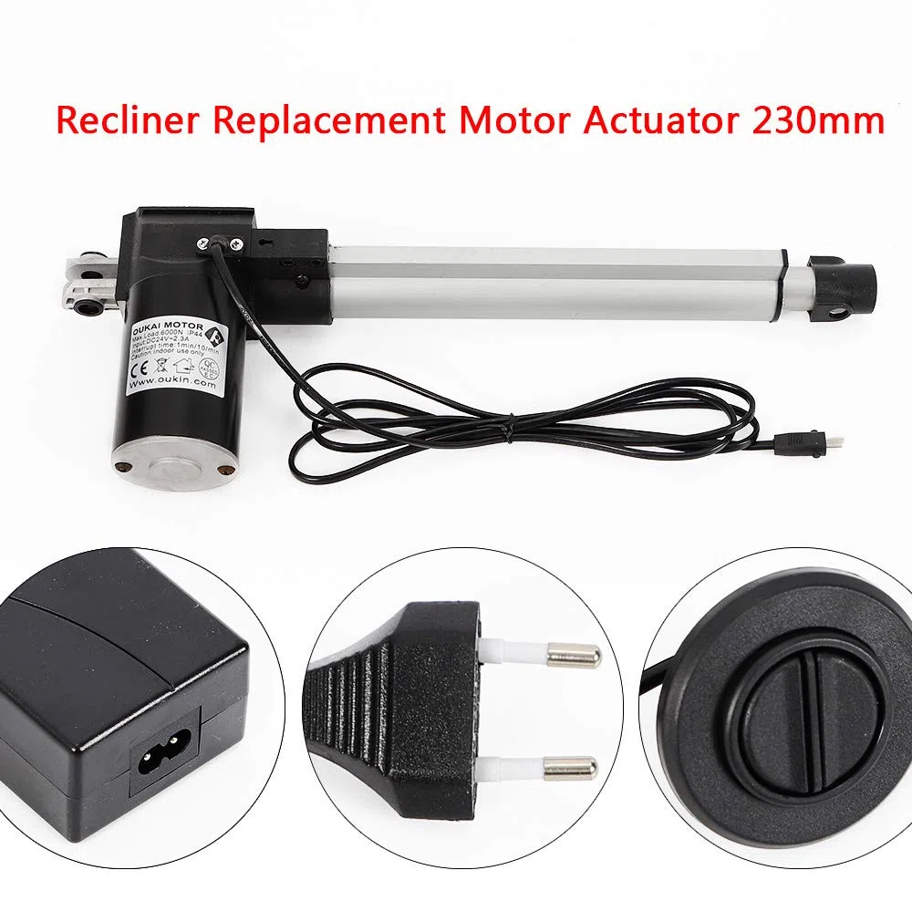Power Recliner Motor Aktuator Kit | Ersatzmotor 38-61cm | Haushalt Sofa PRO | 230mm Hublänge