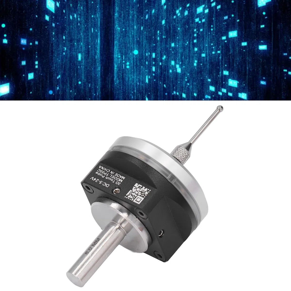 Kantentaster, hochpräziser 3D-Kantentaster DC 5~24 V Anti-Rollover Flat Design mit 6 mm Wolframstahlkugel für CNC-Ausrüstung