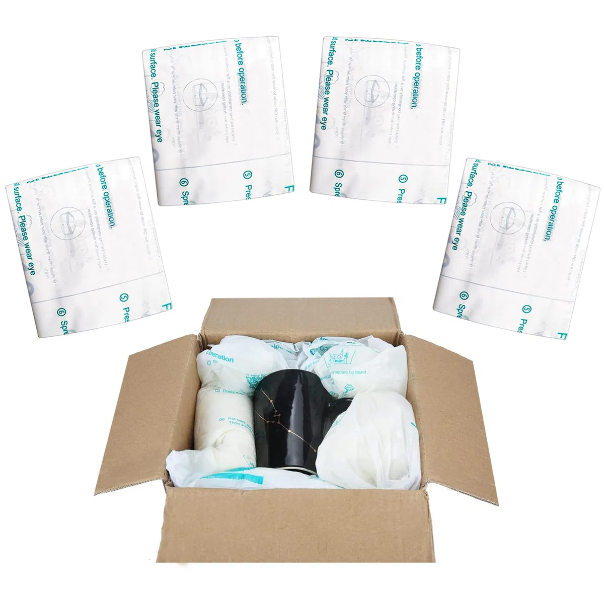 4 Stück 50,8 x 61 cm Schaumstoffbeutel für den Versand, expandierender Schaumstoff für sofortige Verpackung, schnell erweiterbare Verpackungsbeutel, Verpackung, Versand und Versandlösungen