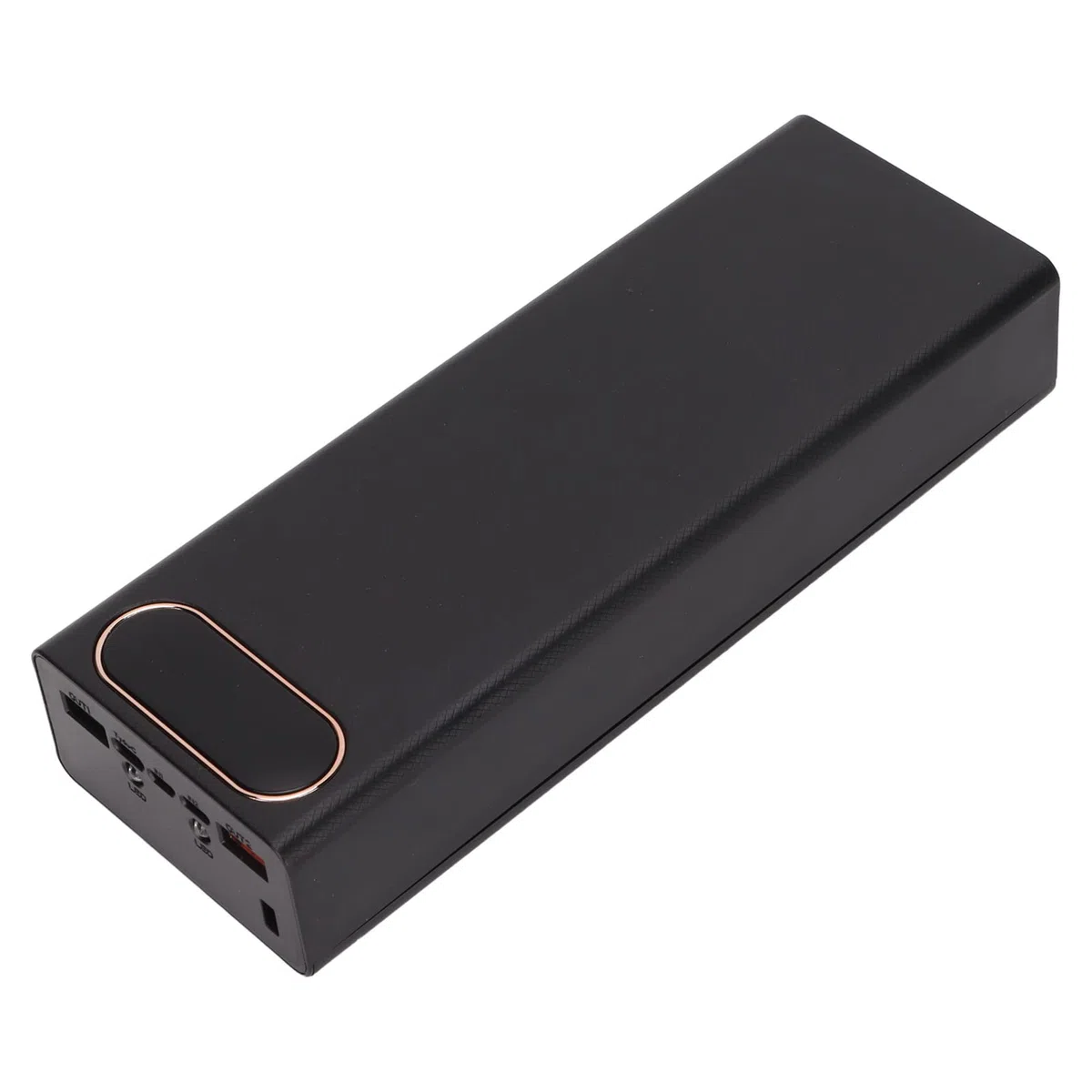 22,5 W Powerbank Gehäuse, Dual USB Schnellladung DIY Batteriegehäuse mit DREI Eingangsanschlüssen, Abnehmbares LCD 20x Batteriegehäuse(Schwarz)
