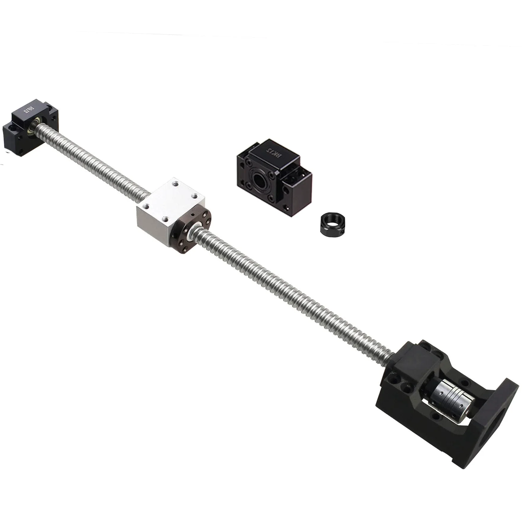 SFU1605 1500 mm Kugelumlaufspindel RM1605 + Kugelgewindemutter mit BK12 / BF12 Unterstützung, DSG16H Muttergehäuse und Schrittmotor für Nema 23 für CNC-Maschine