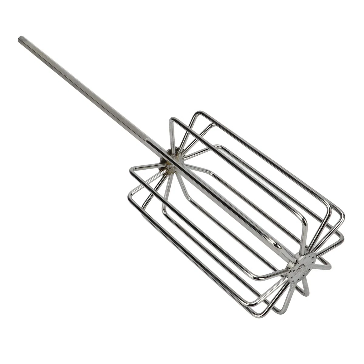 Groundbait Mixer Edelstahl mit 11 Klingen für gleichmäßiges Angelfutter – robustes Rührwerkzeug für Teich und Outdoor