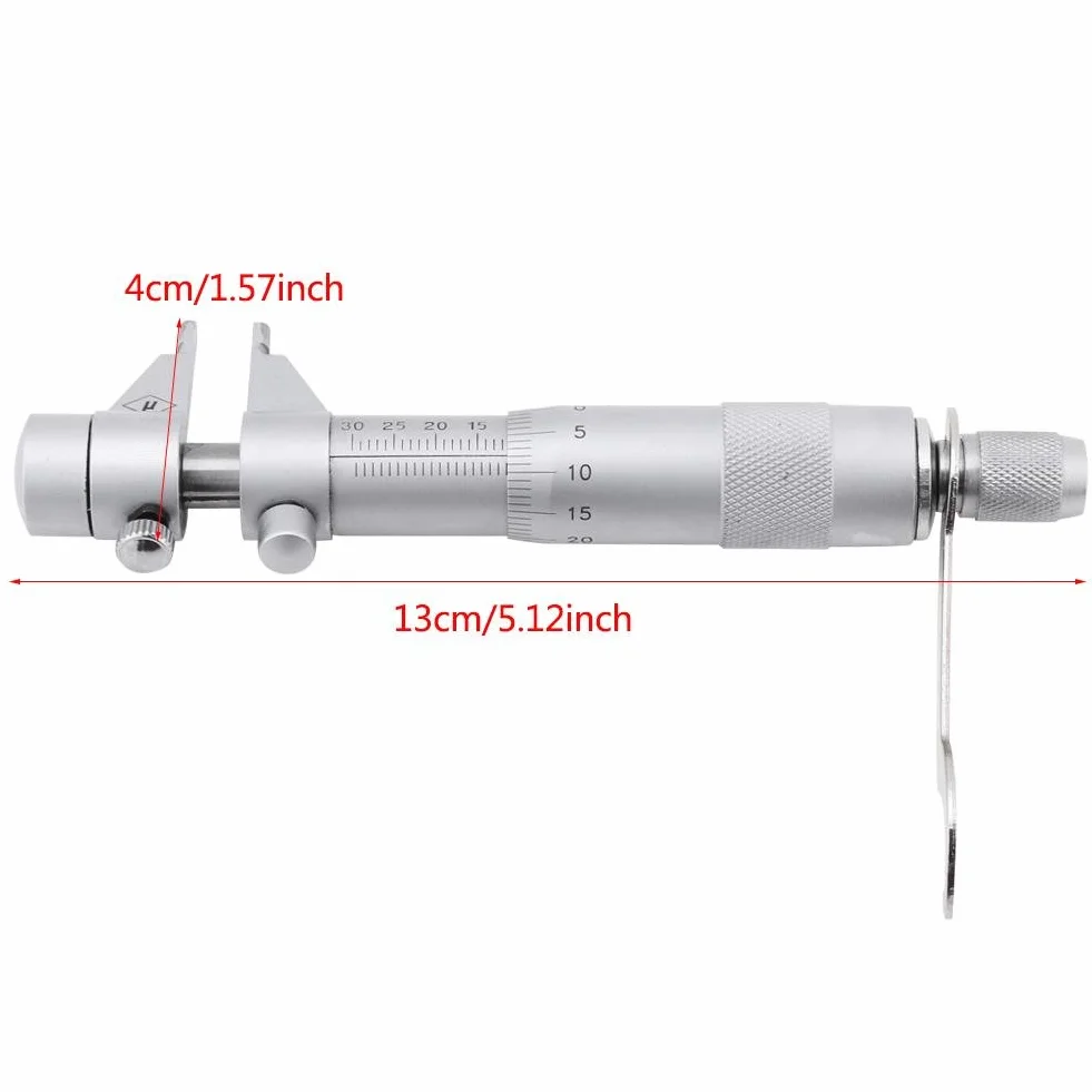 Estink Innenmessgerät, Innenmikrometer Innenmessgerät Messwerkzeuge, Innenmessschraube mit 5–30 mm Messbereich, 0,01 mm Präzision