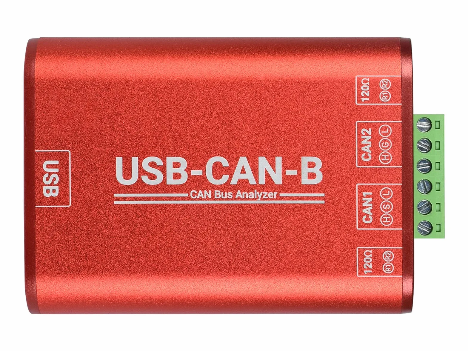 Waveshare USB to CAN Adapter Dual-Channel CAN Analyzer Industrial Isolation Support Windows XP/7/8/10/11/Linux Systems