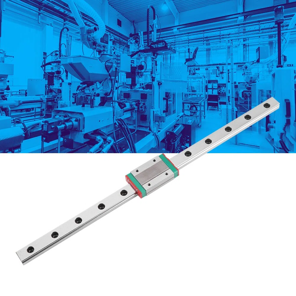 Sonew 2 Stück Linearschienenführung, 300 Mm Tragbare Hochpräzise Miniatur Linearbewegungsführung mit Gleitschienenblock für DIY 3D Drucker und CNC Maschine