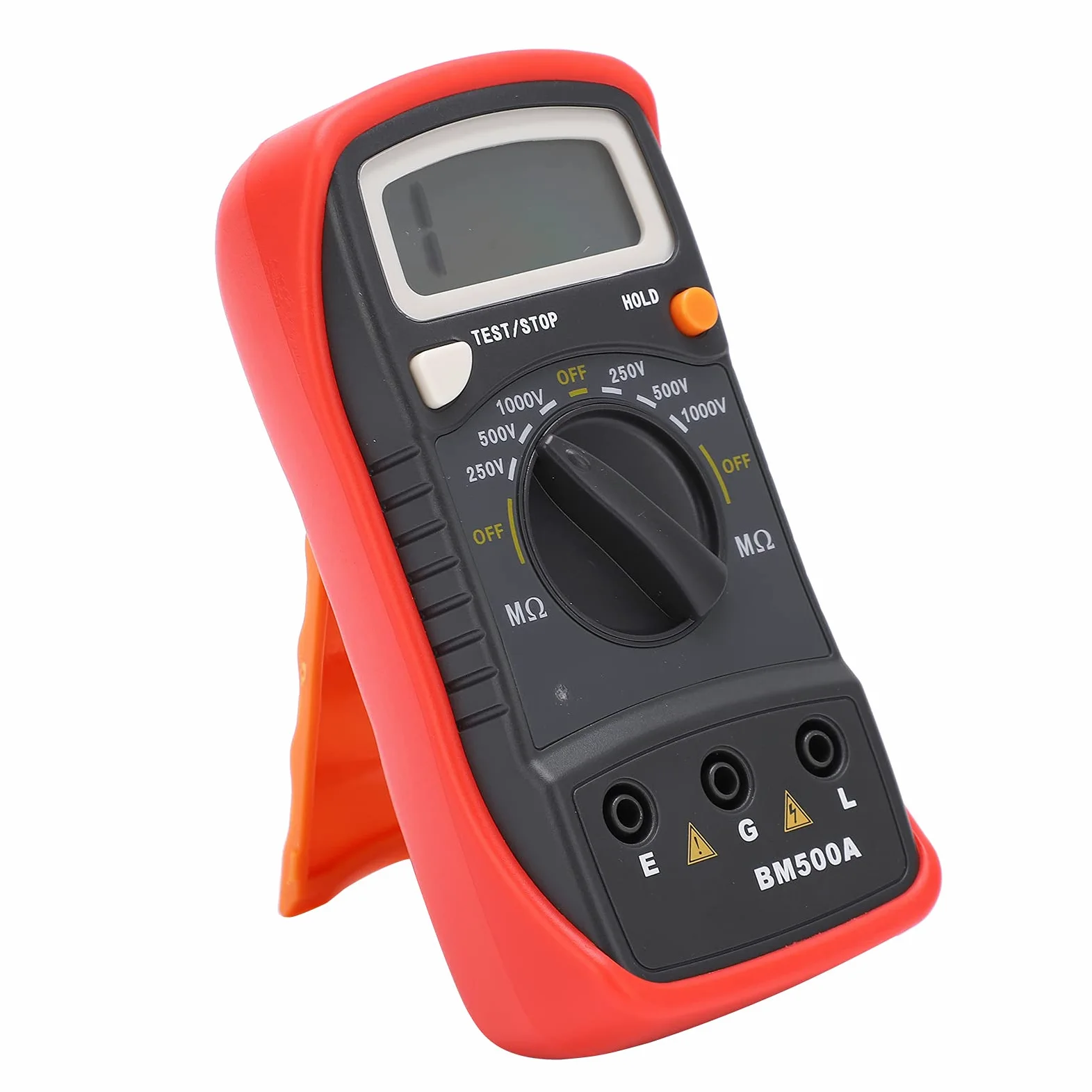 BM500A 1000 V Digitaler Isolationswiderstandstester, LCD-Megohm-Messgerät, 1999 MΩ, Abtastrate 2,3 Mal/Sek., Kondensatortester, Geeignet für Verschiedene Elektrische Geräte