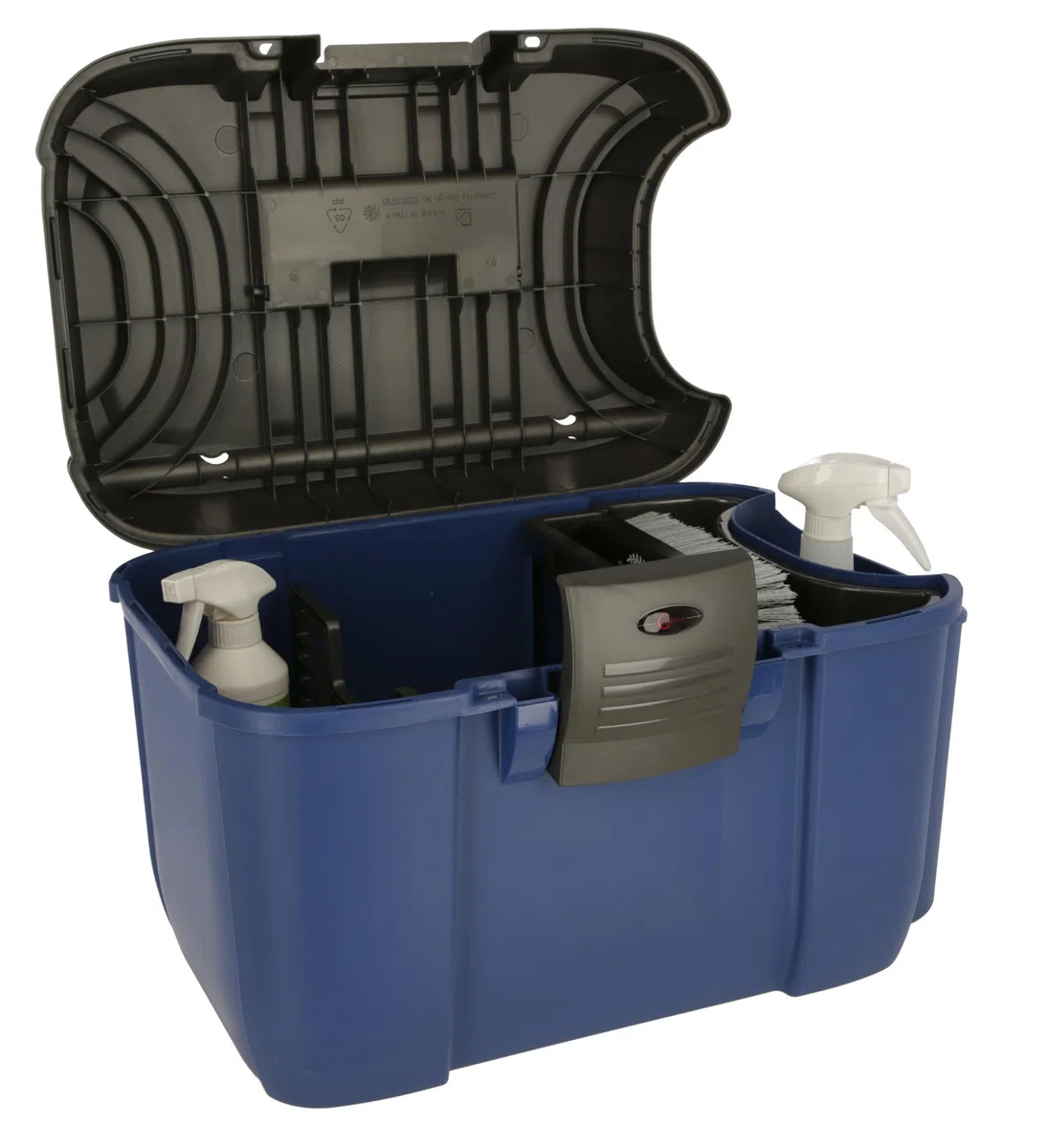 Covalliero Putzbox Jumbo blau/schwarz mit herausnehmbaren Einsatz