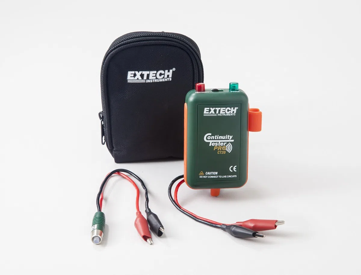 Extech CT20 Durchgangsprüfer mit Remote- und Lokaltest, akustischem Signal, LED-Anzeige, langen Leitungsreichweiten, Kabelfehlerdiagnose, ideal für Elektriker & Installateure