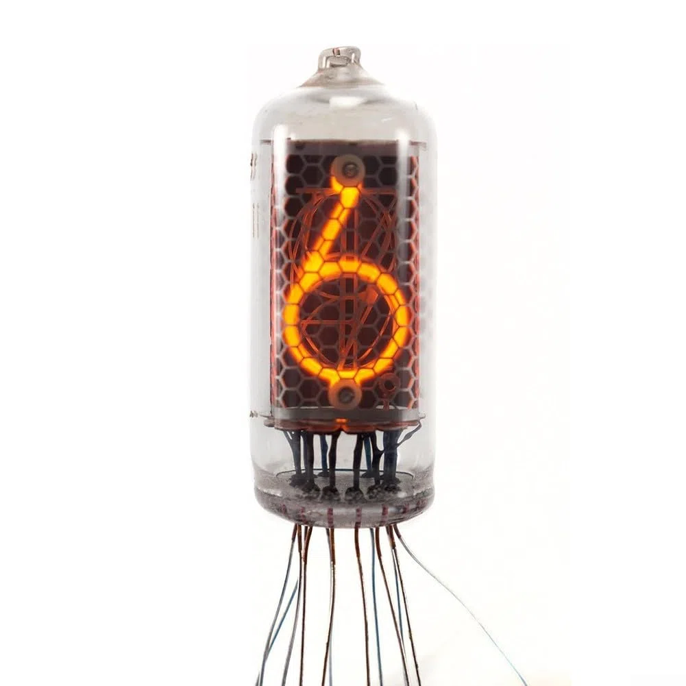 Oniissy 1 x IN-14 Sowjetuhr digitale Gasentladungs-Neonanzeige, Nixie-Röhrenuhr, Leuchtzeit, digitale Röhrenuhr, mit 18 mm Ziffernhöhe für visuelle Anzeige