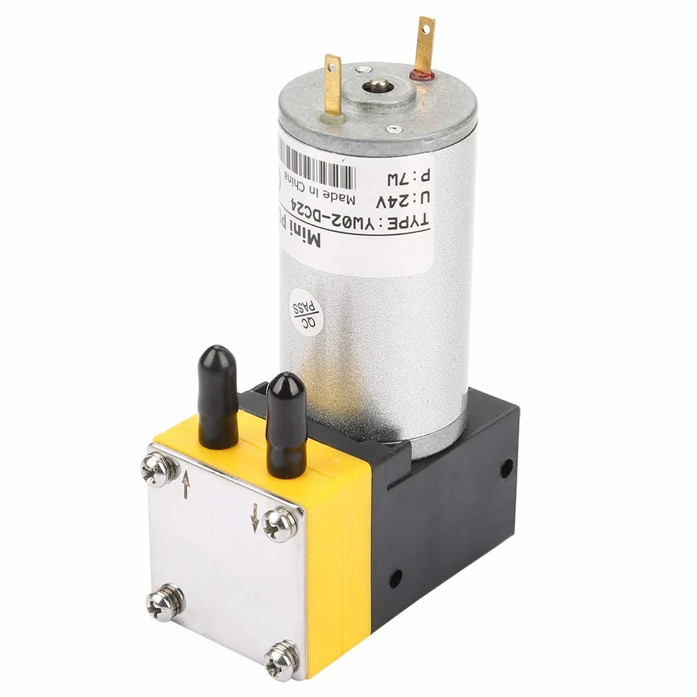 Akozon Membranpumpe 24V 0.4-1L / min Miniatur-Membranpumpe-Vakuumpumpe für Luft/Flüssigkeit