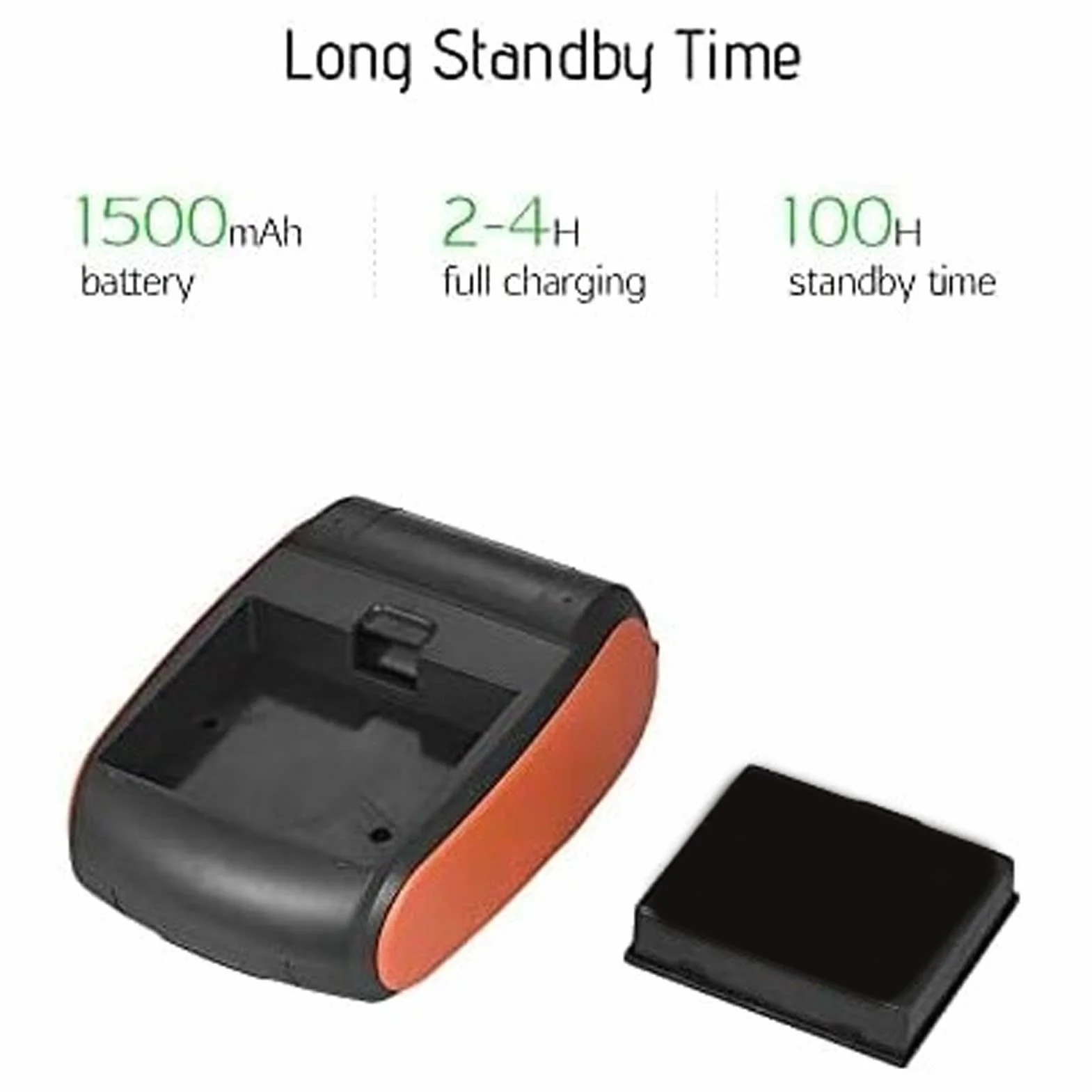 Bluetooth Rechnungsdrucker, 58mm Kabelloser Thermodrucker USB Bondrucker Belegdrucker Etikettendrucker, für Einzelhandel Restaurants Büro kompatibel mit Android PC (Ohne Fall)