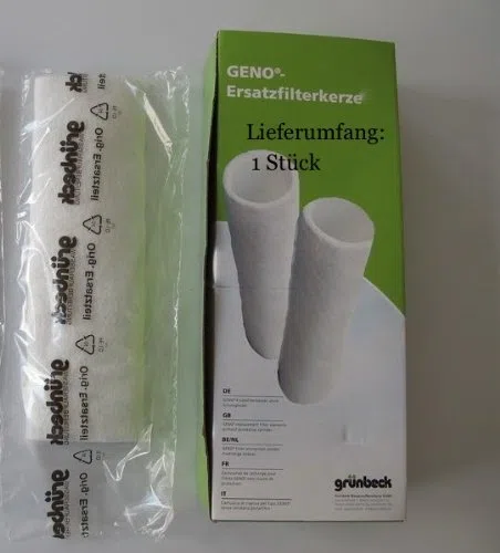 Grünbeck Ersatzfilter für Wasserfilter FS 1 1/2" EINZELFILTER (80 µm ohne Schutzglocke) *** (Filterhülse Vlies Filter Feinfilter Hauswasserfilter Kerzenfilter Ersatzkerzenfilter Filterkerze)