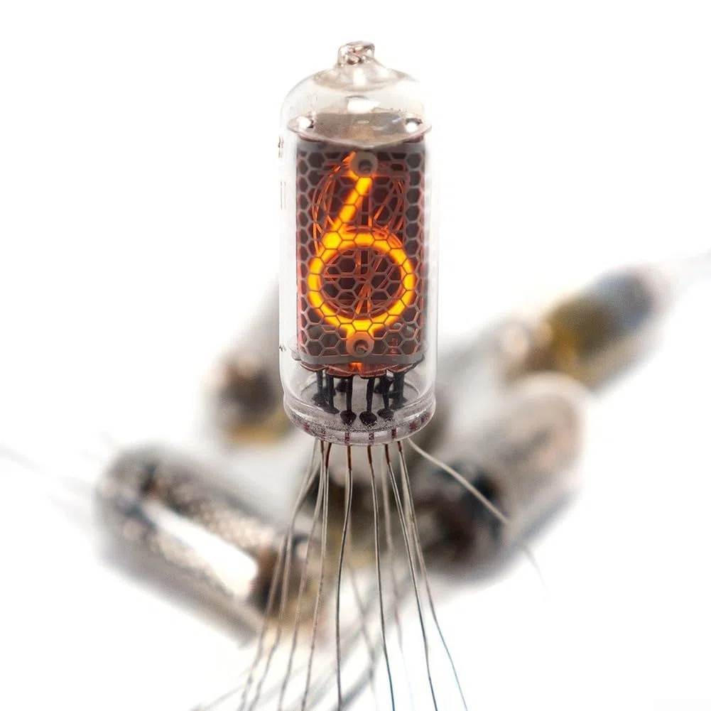 Oniissy 1 x IN-14 Sowjetuhr digitale Gasentladungs-Neonanzeige, Nixie-Röhrenuhr, Leuchtzeit, digitale Röhrenuhr, mit 18 mm Ziffernhöhe für visuelle Anzeige