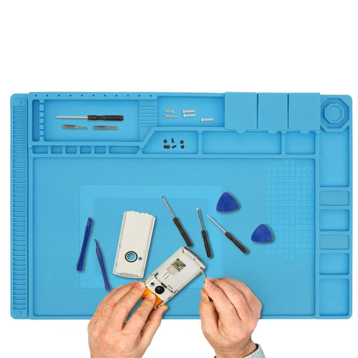 H Traffic Search Terms Soldering Matt, Heat Resistant Matt, Magnetic Repair Mat, Electronics Repair Pad, Soft Work Mat, Computer Repair Mat, Cellphone Repair Mat, Magnetic Soldering Mat, Heatpro