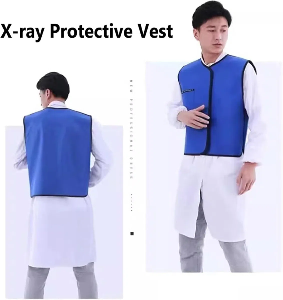 Kanduo Röntgen-Schutzkleidung Röntgen-Schutzweste aus Blei, Strahlenschutzkleidung aus Blei for Röntgengeräte von Zahnärzten(0.5mmpb,L)
