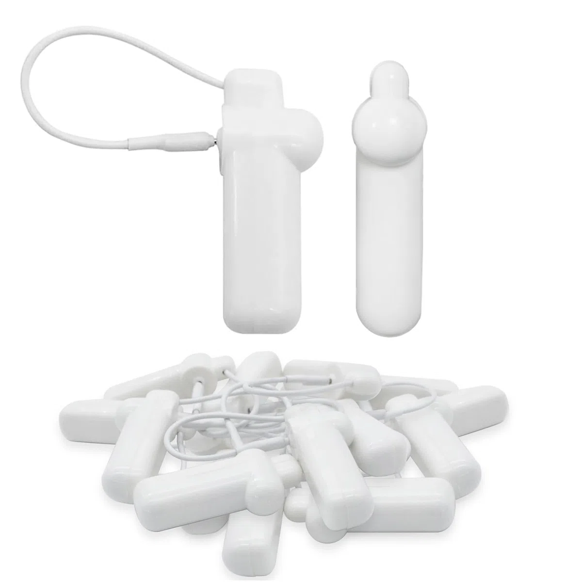 Sicherheitsetiketten für harte Kleidung, Mini-Einzelhandel, mit 100 Pins, Etikett kompatibel mit AM-58 kHz System, kompatibel mit Checkpoint für Kleidung, Schuhe, Taschen (XLT01)