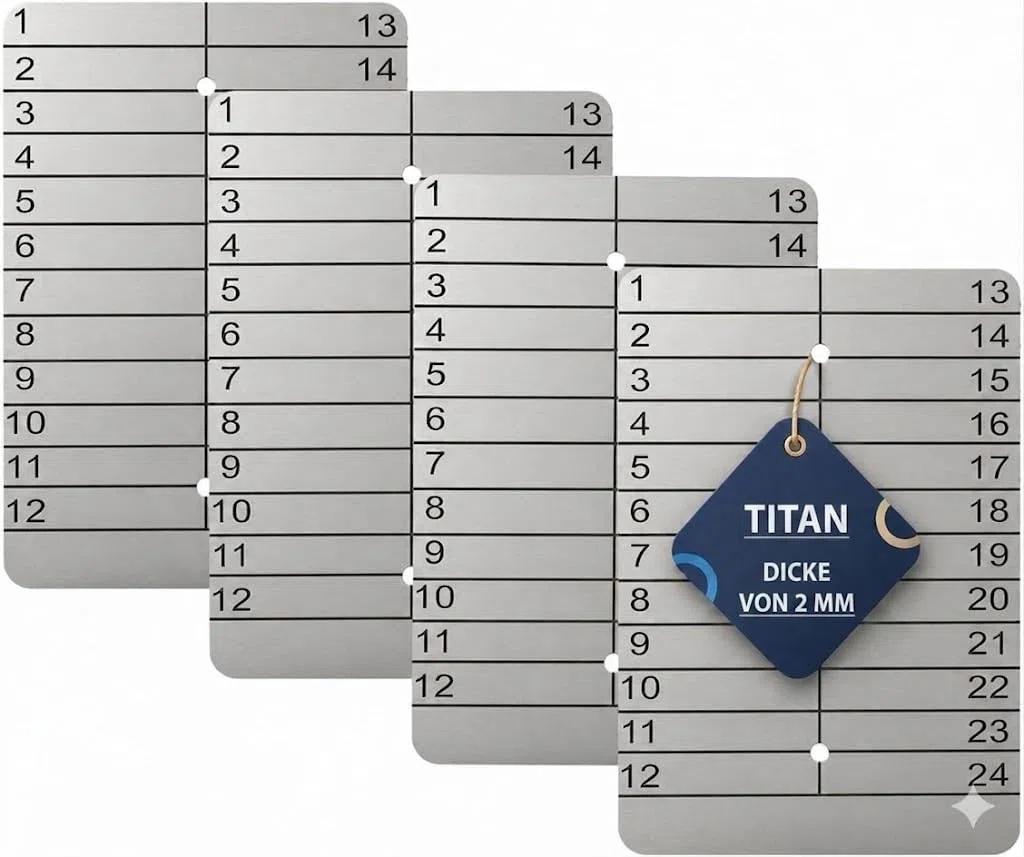 4X Titan-Speicherplatten für Krypto-Seeds, lasergraviert, stanzbar und ätzbar – sicheres Cold Wallet für Offline-Backups von Bitcoin, Ethereum & anderen Kryptowährungen.