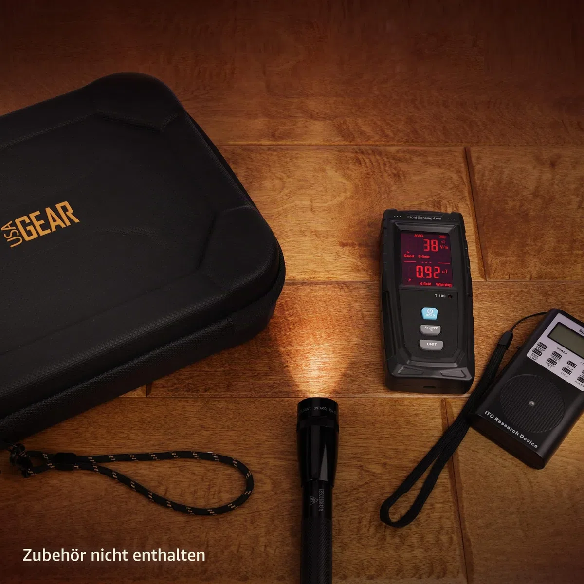USA Gear Koffer für Geisterjagd-Ausrüstung – Tasche für Paranormale Ausrüstung, Anpassbares Inneres, Wasserabweisendes Äußeres, Kompatibel mit EMF-Messgerät, Spirit Box und Mehr (nur Koffer)