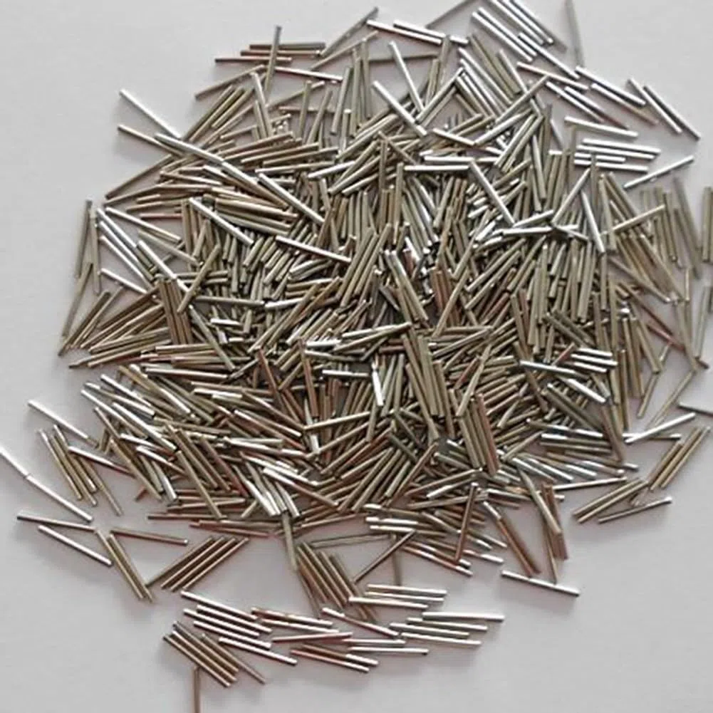 1kg 304 Edelstahl Polieren Nadel, Magnetische Polieren Nadel, Tumbling Medien Pins für Polieren Schleifmaschine, 1.2×5MM
