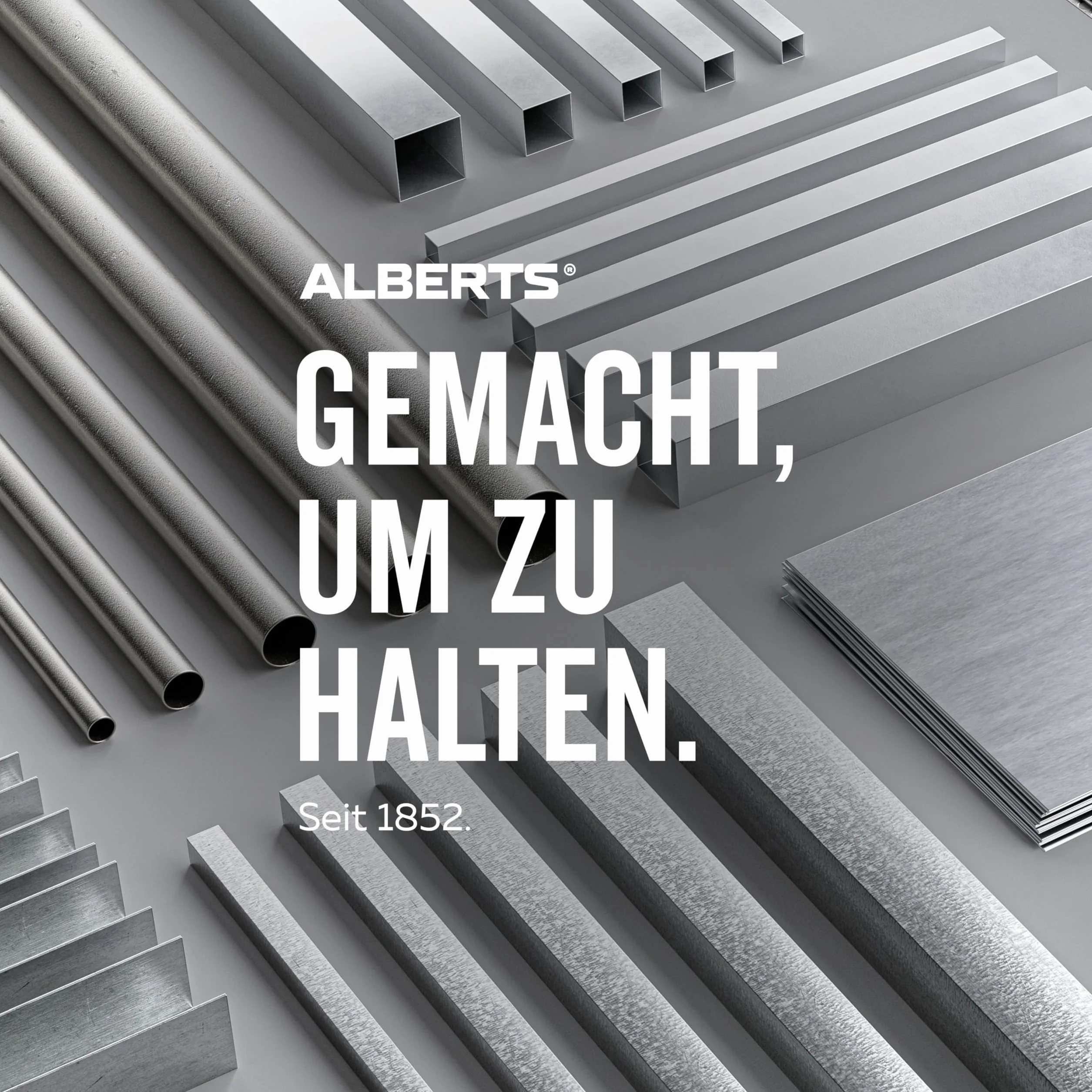 Alberts 498788 Flachstange | Kunststoff, weiß | 1000 x 30 x 3 mm | 9er Set