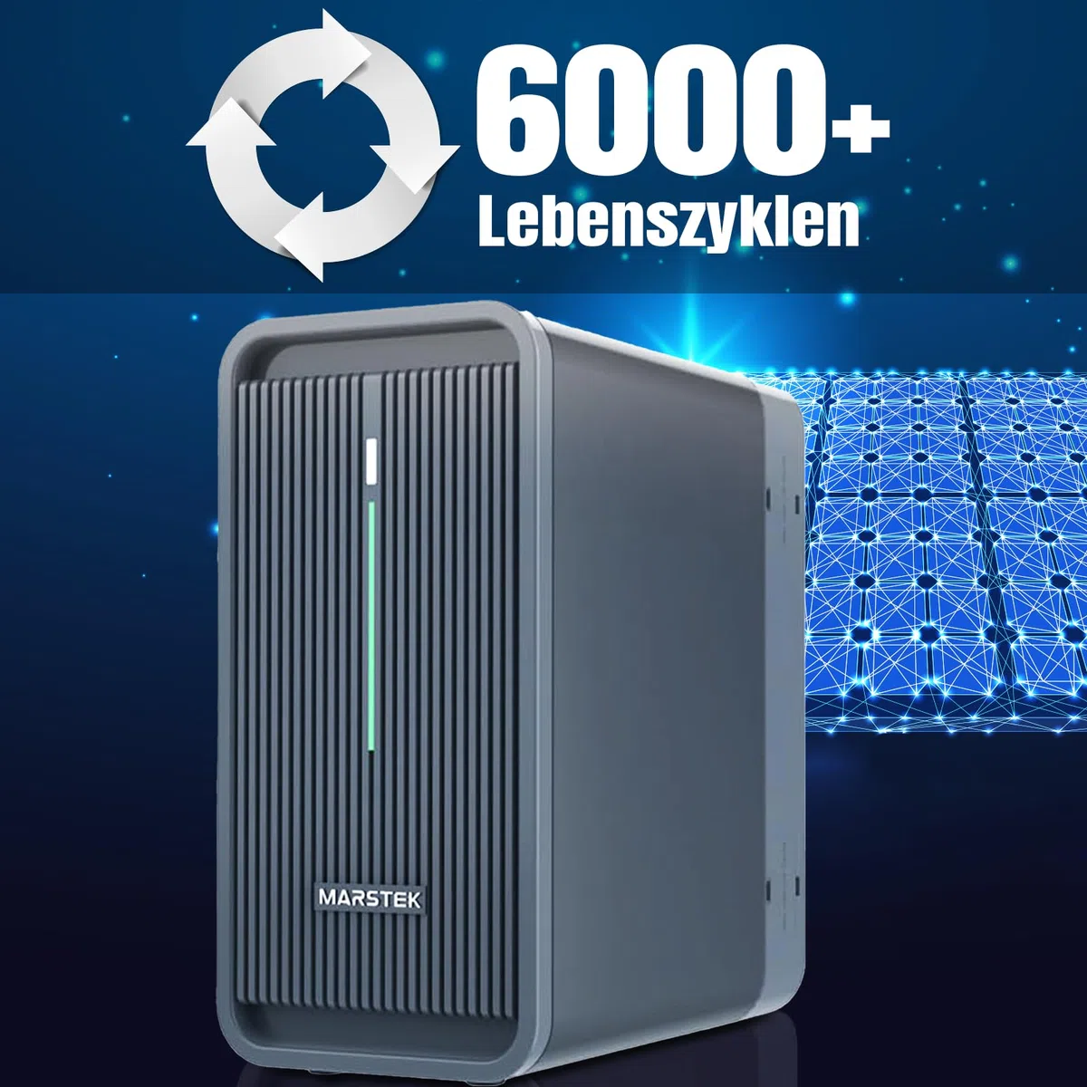 Marstek B2500 Speicher/Batterie für Balkonkraftwerk 2.24KWh MPP Tracker mit Smartmeter CT001, 6000+ Ladezyklen, App-Steuerung, für Innen- und Außenbereich (IP65), durch P2500 erweiterbar bis 6.7KWh