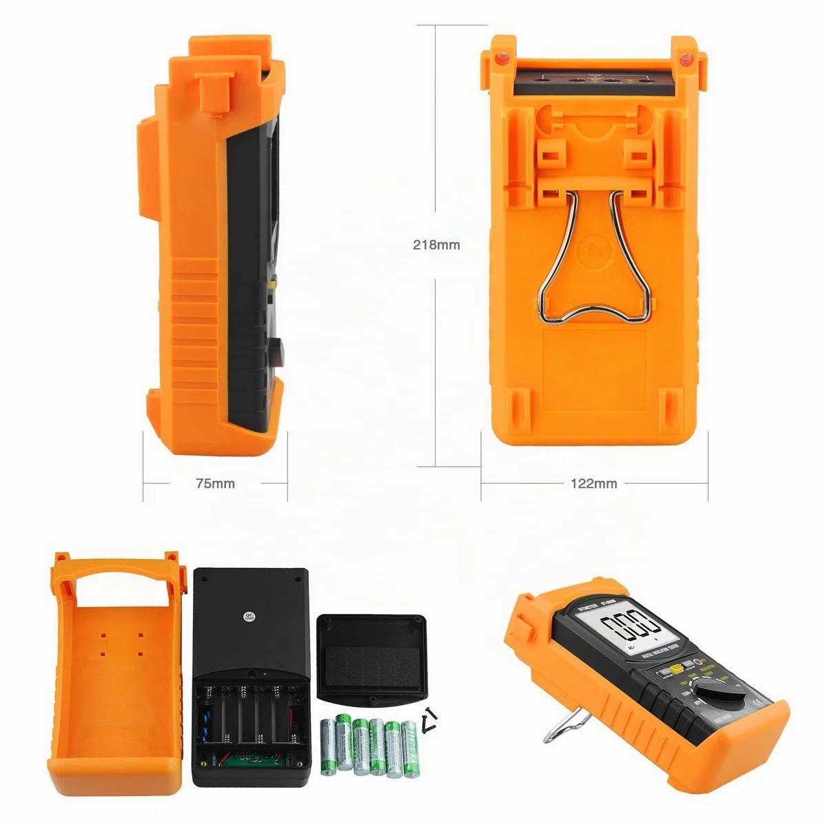 Megohmmeter Isolationsmessgerät Isolationswiderstand 6688B Auto Range Ohmmeter 1999 Counts LCD Display 500/1000/2500/5000V Spannung,1MΩ~200GΩ Widerstandsprüfung für Kabel Motoren